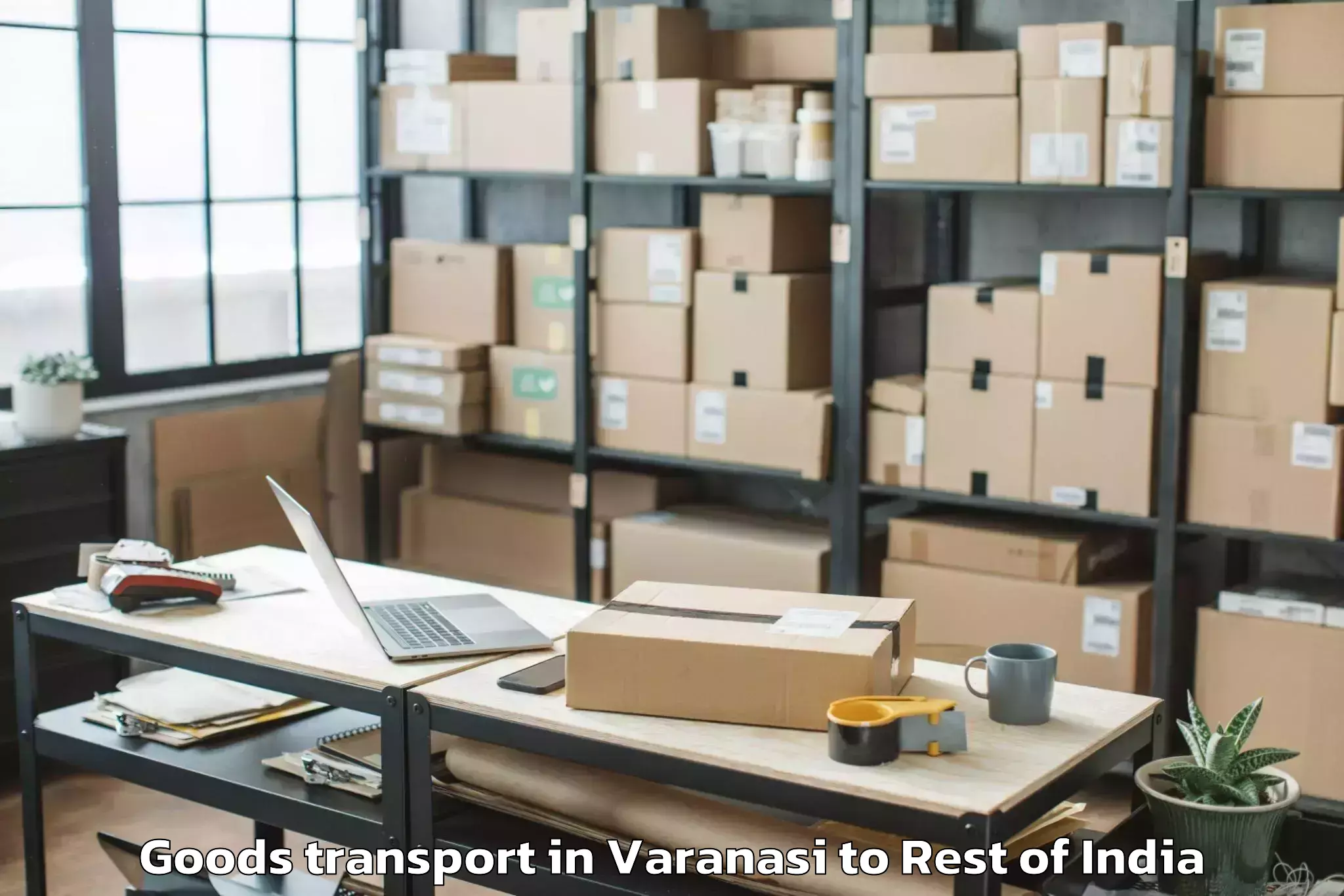 Top Varanasi to Enathur Goods Transport Available